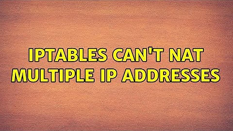 iptables can
