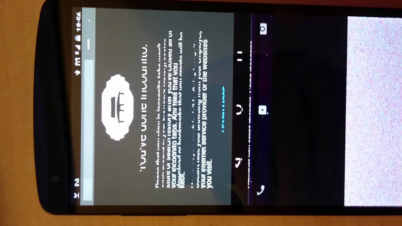 Nexus 5 screen flickering