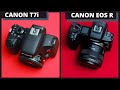 Canon EOS R vs Canon T7i || Full Frame vs APS-C 2020 Comparison || Mirrorless vs DSLR
