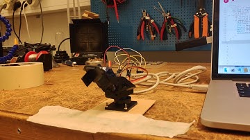 Body tracking using pixel-to-servo control and p5 posenet