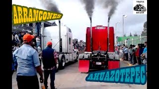 Arrancones de Trailers Ahuazotepec, Puebla 2017 | Trucks Deluxe Recopilacion |  Feria Del Transporte