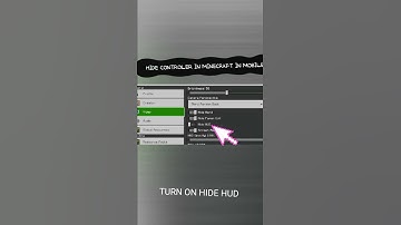 HOW TO HIDE CONTROLLER IN MINECRAFT IN MOBILE! #shorts #minecraft #gaming