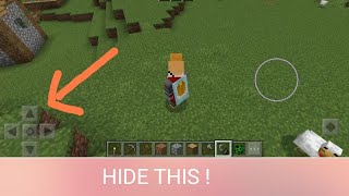 HOW TO HIDE CONTROLLER IN MINECRAFT IN MOBILE! #shorts #minecraft #gaming