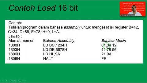 KD 3.4/4.4 INSTRUCTION SET MICROPROSESOR Z-80