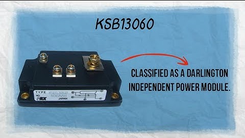 Discover the Powerex KSB13060 Power Transistor Module