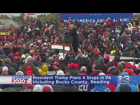 President Donald Trump Holding 4 Rallies In Pennsylvania Saturday Including Bucks County, Reading