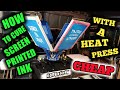 HOW I CURE MY SCREEN PRINTED INK WITH A HEAT PRESS...