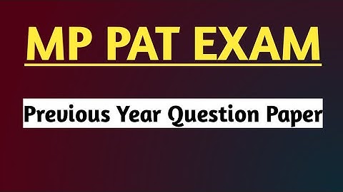 mp pat previous year question paper pdf | 2020 | 2021 | agriculture