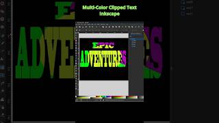Multi Color Clipped Text Effect Inkscape
