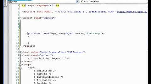 49 - ASP.NET Page Events