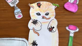 😻 Paper Diy 😻 Cute Kitty Skincare and Makeup 💖 Behind the camera