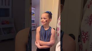YOUNG GYMNAST OVERCOMES FEAR AT MEET #gymnast #gymnastmom #gymnasticsmeet #gymnasticsmom