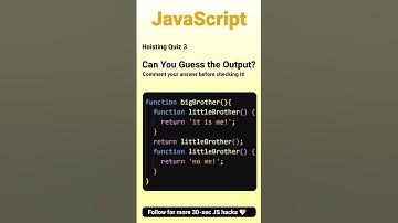 hoisting in javascript quiz 3 #code #coding #javascript #reactjs #htmlcss #shorts #nodejs #webdev