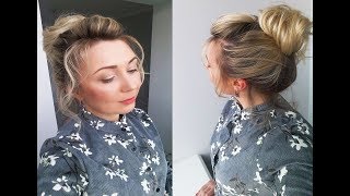 Как сделать высокий пучок? Свадебная прическа. Updo. Wedding Как сделать высокий пучок? Свадебная прическа. Updo. Wedding