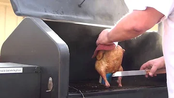 Beer Can Chicken on the GMG Pellet Grill