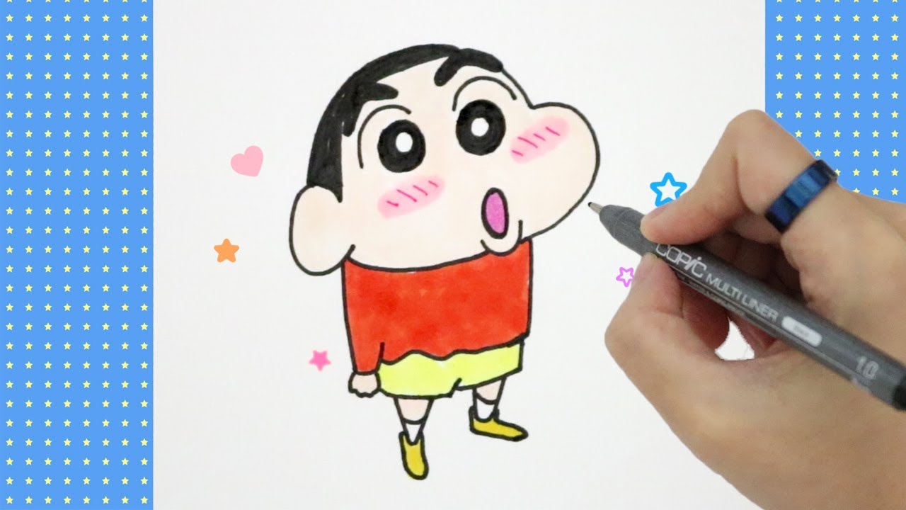 How To Draw Shin-Chan ☆ 짱구 그리기 ☆손그림~예뿍드로우 - Youtube