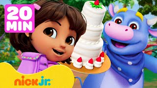 NUOVE avventure di Dora con gli animali! 🐮🎂 | Compilation di 20 minuti | Nick Jr. Italia