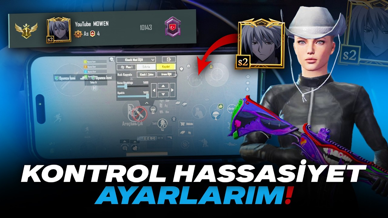 YAKIN TEMAS CANAVARI OLACAKSINIZ!!😍 SEKMEME GARANTİLİ KONTROL HASSASİYET AYARLARI!!😱 PUBG Mobile