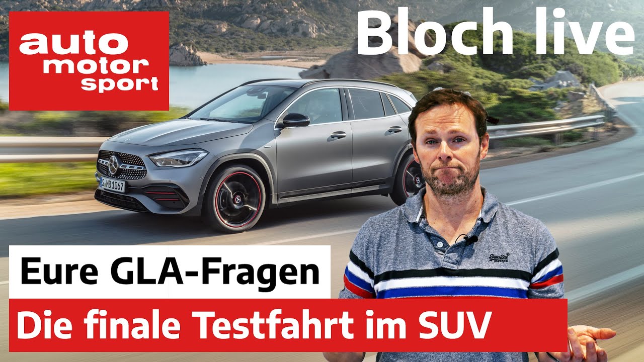 Bloch Live Erste Live-Mitfahrt mit dem Mercedes GLA auto motor and sport 