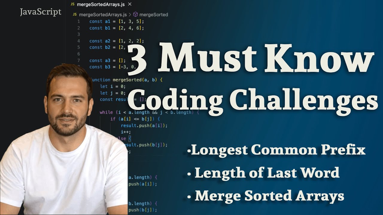 3 Must Know JavaScript Coding Challenges for QA/SDET Interviews - YouTube