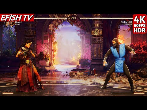 Empress Li Mei & Sonya vs MK95 Sub-Zero & Janet Cage (Hardest AI) - Mortal Kombat 1