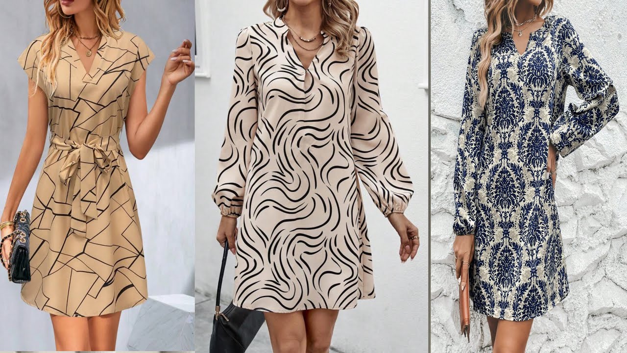 تفصيل فستان أنيق بفتحة على شكل حرف V مع كوله في أقل من 16 دقيقة