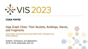 Giga Graph Cities: Their Buckets, Buildings, Waves, and Fragments - Fast Forward | VIS 2023