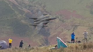Awesome 48th Fighter Wing F15e Strike Eagles mach loop!