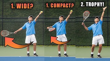 How To TRANSITION Into A Proper Trophy Position! | Tennis Serve Lesson