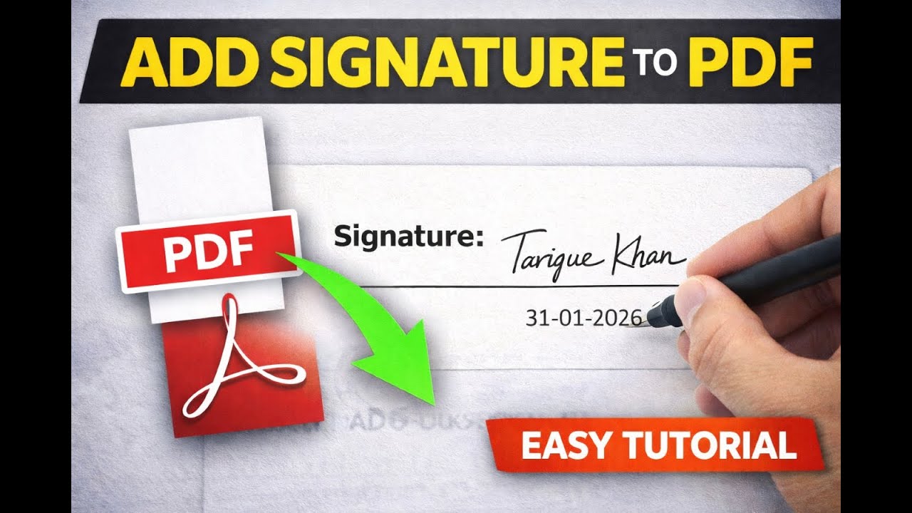 How to Insert Signature in PDF | Add Digital Signature Easily (Full ...