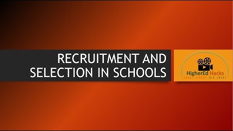 Recruitment and Selection - HR Function