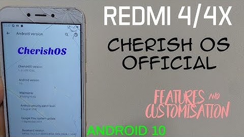 Redmi 4/4X- Cherish OS OFFICIAL v1.5 Android 10 ROM | Gapps Inbuild | Full Customization Review!!!