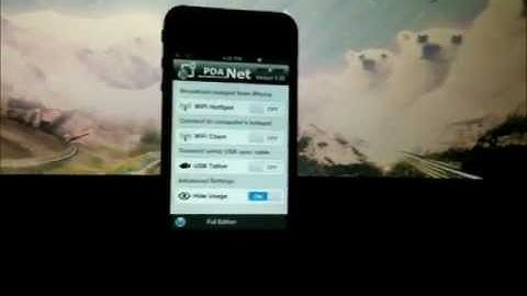 Internet tethering 4.0 PdaNet