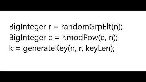 RSA Key-Encapsulation Mechanism (KEM)