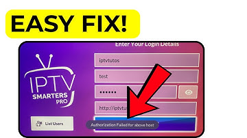 ✅ How to FIX IPTV Smarters Pro Authorization Failed for Above Host Error on Samsung Smart TV (2025)