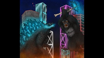 Lets Draw Godzilla vs Kong!