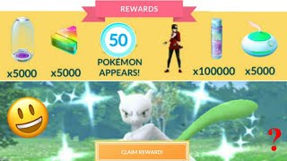OH GOD! 🤩 Free Mewtwo in level 50 Rewards with unlimited Stardust. Pokemon go