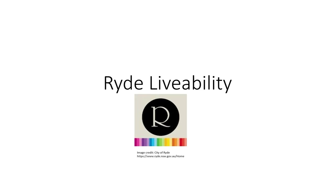 Ryde Livability Iain Sullivan