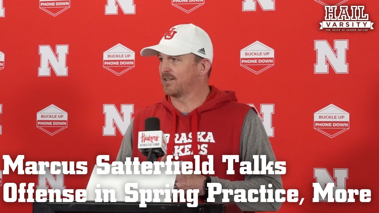 Nebraska Football: Marcus Satterfield Talks Offense in Spring Practice,  More - YouTube