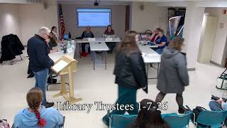 Library Trustees from 1-7-26