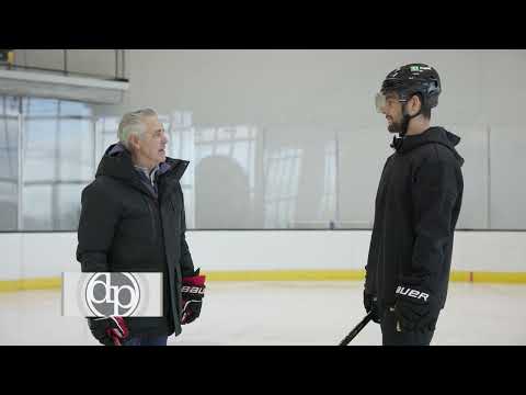 Billy Costa Skates with Boston Bruin Jakub Zboril 