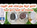 طريقة سهلة لاختبار  التربة في المنزل        