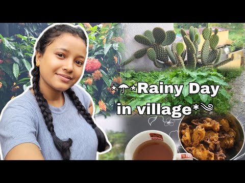 Rainy day in village ⛈️🌻 // Village girl // Simple Life🍃🫧 