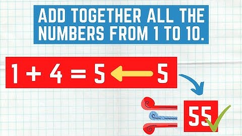 How to quickly add together any 10 consecutive numbers
