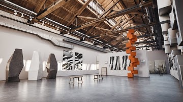 Archinteriors for UE vol. 10 - collection of 5 art exhibitions 3d scenes for Unreal Engine