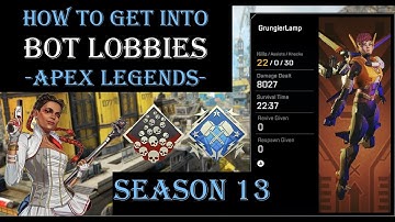 How To Get Into Bot Lobbies In Apex Legends Season 13