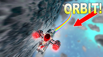 I Built an ORBITAL JETPACK to Achieve Stable Orbit in the Asteroid Cluster!