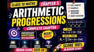 Arithmetic Progressions | Complete Chapter Explanation | #ncert #class10th #live class 03