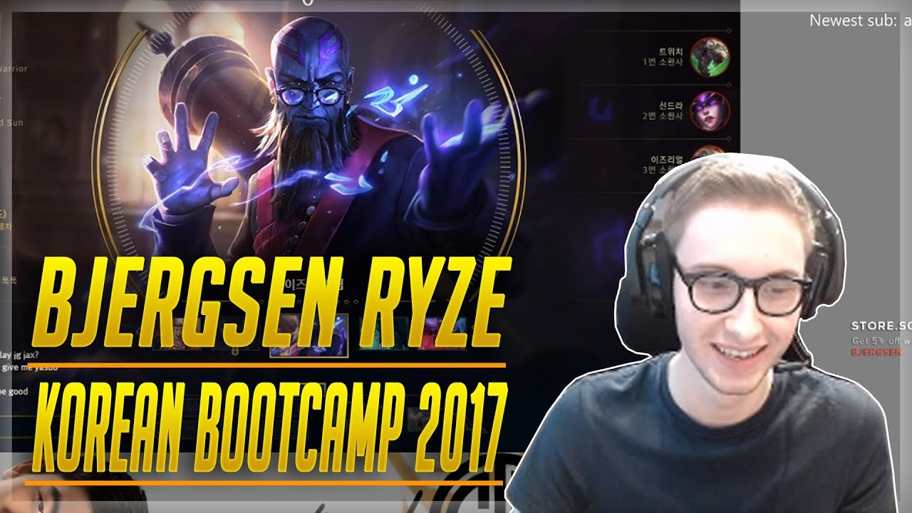 529. BJERGSEN Plays Ryze vs Syndra MID Patch 7.18 [BJERGSEN Stream 09.25.2017] - YouTube