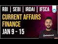 Finance Current Affairs | 9th - 15th Jan | RBI Grade B 2026 | SEBI Grade A 2025